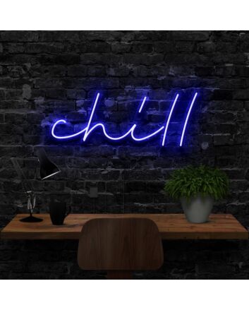 Chill Neon Sign for Relaxing and Cozy Spaces