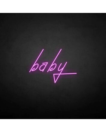 &#39;Baby&#39; neon sign