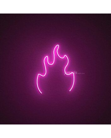 Fire Neon Sign for Dynamic and Energetic Spaces