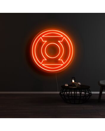 Green Lantern Neon Sign for Superhero Fans