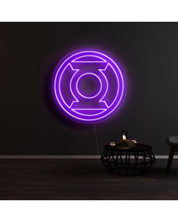 Green Lantern Neon Sign for Superhero Fans