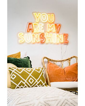 You Are My Sunshine Neon Sign for Positive and Loving Spaces