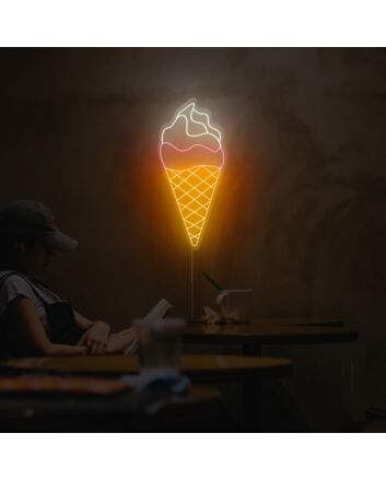 Ice Cream Neon Sign for Sweet and Fun Spaces