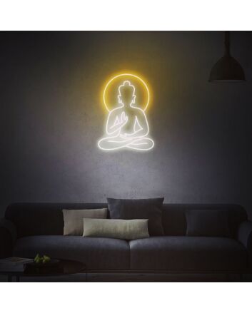 Buddha Neon Sign for Spiritual and Peaceful Spaces