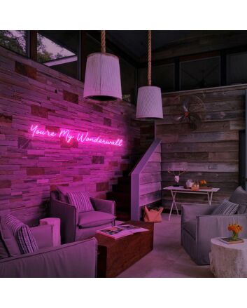 You're My Wonderwall Neon Sign for Romantic and Loving Spaces
