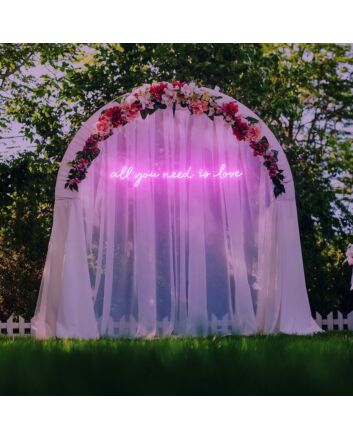 All You Need Is Love Neon Sign for Romantic and Loving Spaces