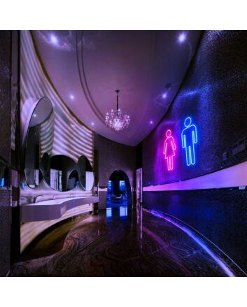 Female And Male Symbol Neon Sign for Gender and Inclusive Spaces