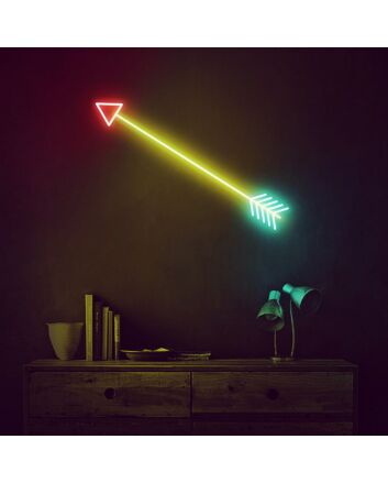 Arrow Neon Sign for Informative and Fun Spaces