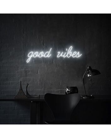 Good Vibes Neon Sign for Positive and Fun Spaces