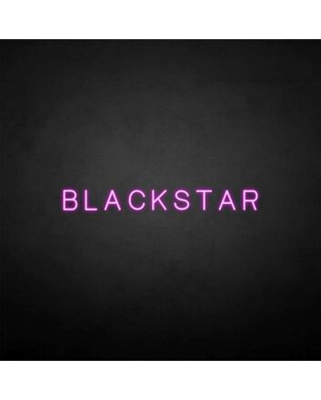 &#39;BLACKSTAR&#39; neon sign