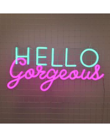 Hello Gorgeous Neon Sign for a welcoming touch in any home