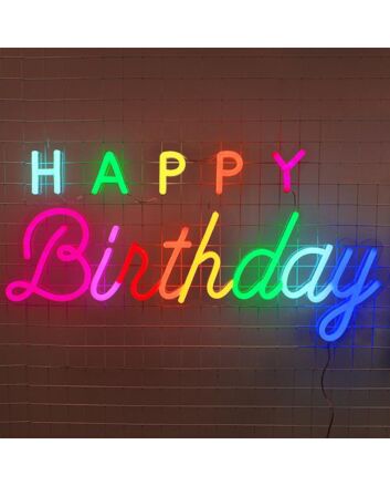 Happy Birthday Neon Sign perfect for birthday celebrations