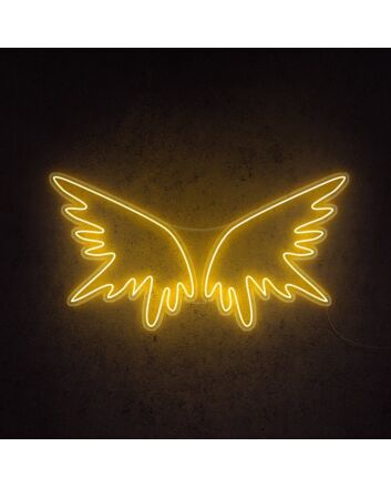 Angel Wings Neon Sign adds a heavenly touch to any room