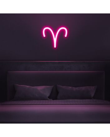 Aries Horoscope Neon Sign adds zodiac charm to any space