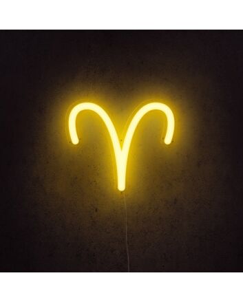 Aries Horoscope Neon Sign adds zodiac charm to any space