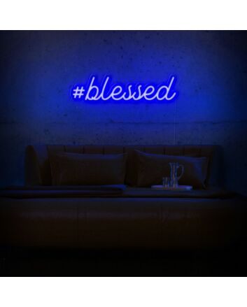 Blessed Neon Sign adds a spiritual touch to any space