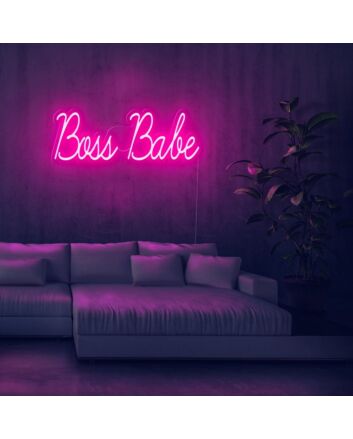 Boss Babe Neon Sign perfect for empowering home offices