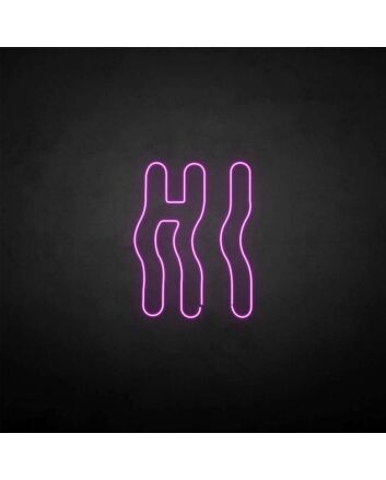 Hello&#39; neon sign