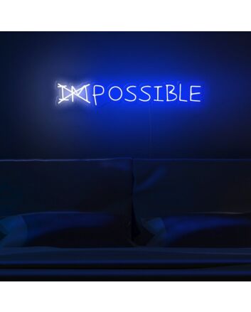 Impossible Neon Sign for inspirational and bold spaces