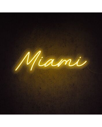 Miami Neon Sign adds a tropical vibe to any room