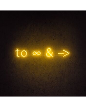 To Infinity And Beyond Neon Sign for fans of space and adventure