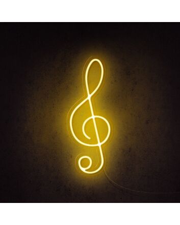 Treble Clef Musical Note Neon Sign perfect for music lovers