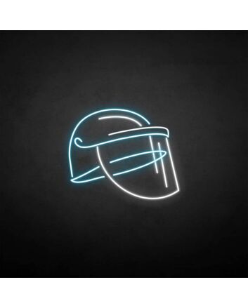 &#39;Helmet&#39; neon sign
