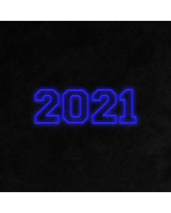 2021 Neon Sign for celebratory New Year decor