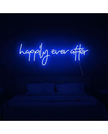Happily Ever After Neon Sign perfect for weddings and romantic settings