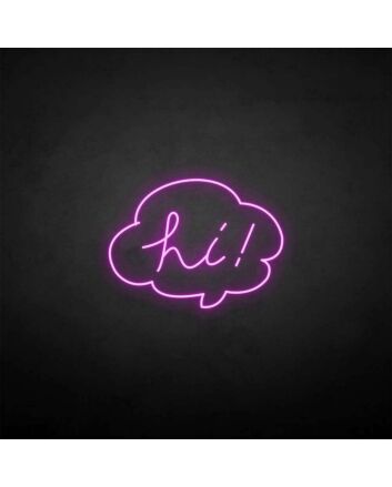 Hi2&#39; neon sign