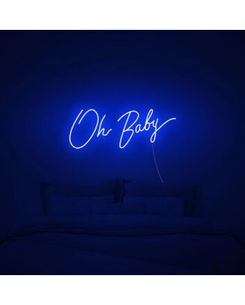 Oh Baby Neon Sign perfect for baby showers and nurseries