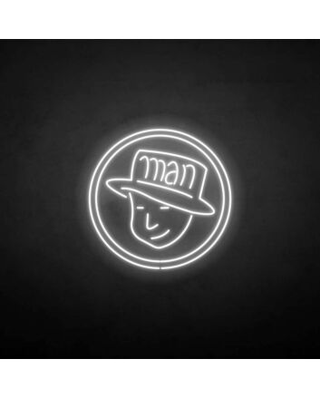 &#39;Man&#39; neon sign