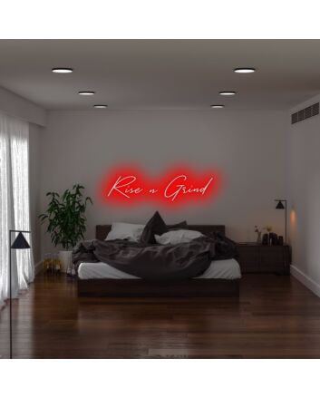 Rise N Grind Neon Sign perfect for hardworking environments