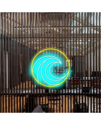 Surfin Barrels Neon Sign adds a coastal vibe to any space