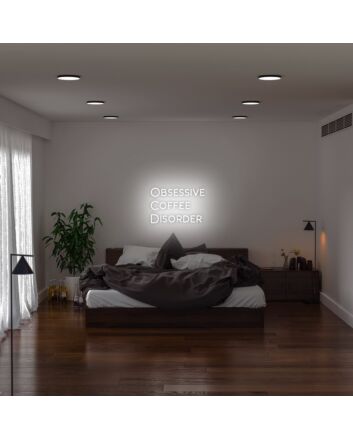 Obsessive Coffee Disorder Neon Sign ideal for coffee lovers