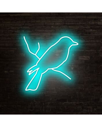 Fantail Neon Sign for whimsical and artistic spaces