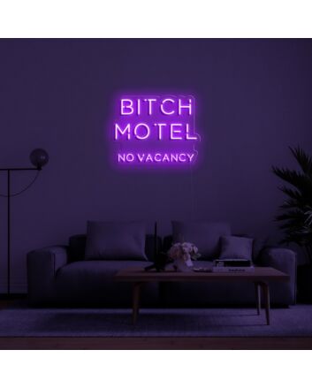 Bitch Motel Neon Sign perfect for bold and edgy spaces
