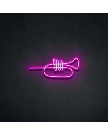 Trumpet Neon Sign for Music Lovers