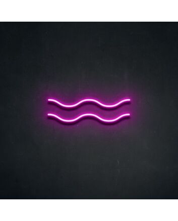 Aquarius Neon Sign for Zodiac Lovers