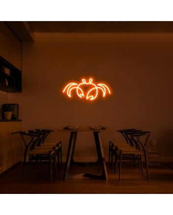 Cancer Crab Neon Sign for Astrology Fans