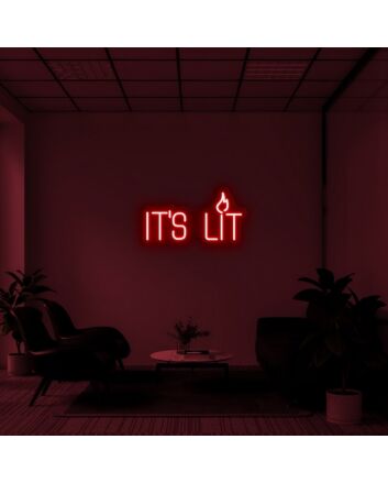 Its Lit Neon Sign for Party Decor