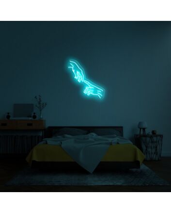 Hand Of God Neon Sign for Artistic Decor