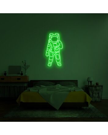 Astronaut Neon Sign for Space Themed Rooms