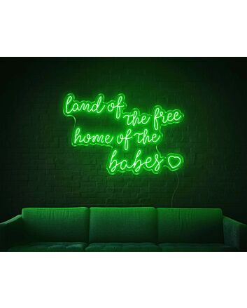 Land Of The Free LED Sign