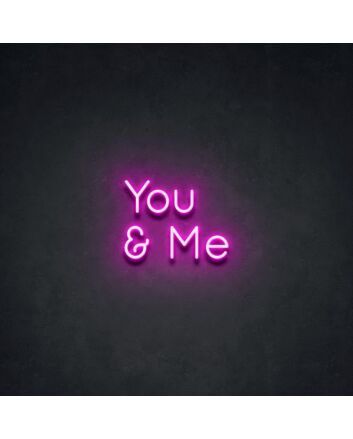 You Me Neon Sign for Romantic Decor