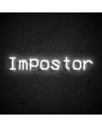 Impostor Neon Sign for Among Us Fans
