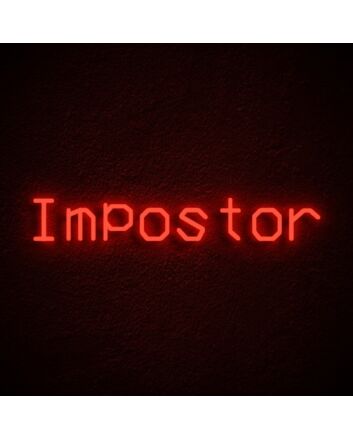 Impostor Neon Sign for Among Us Fans
