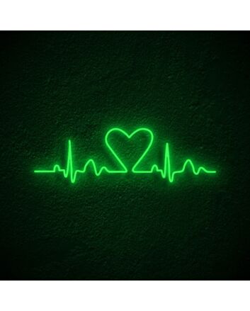Heart Lines Neon Sign for Artistic Spaces