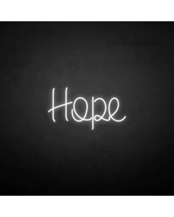 &#39;Hope&#39; neon sign