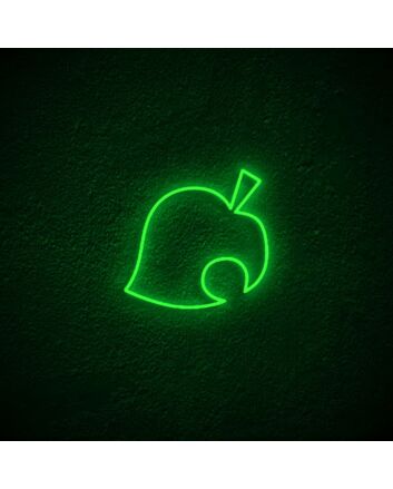 Leaf Neon Sign for Nature Themed Spaces